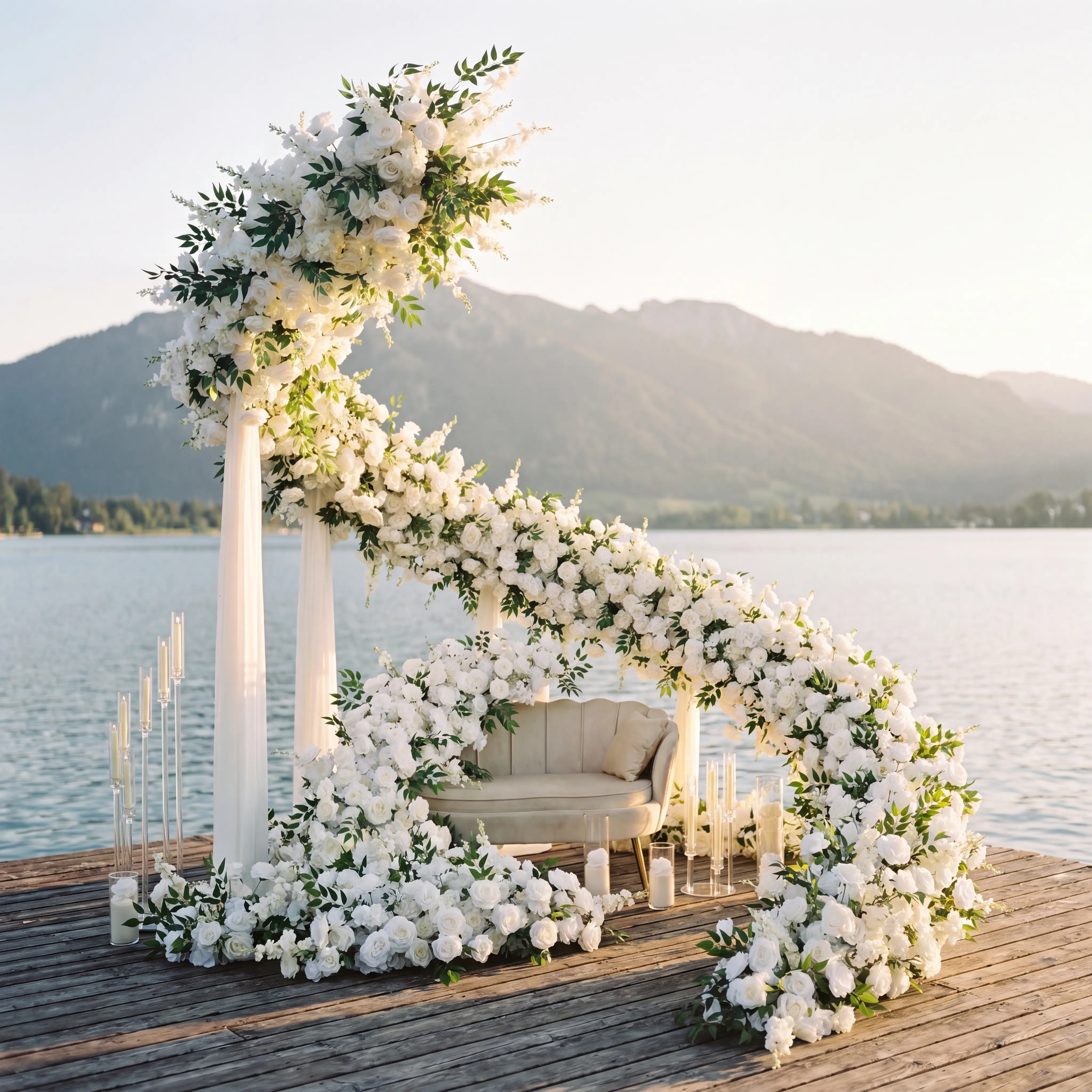 Floral-Statement am Bergsee